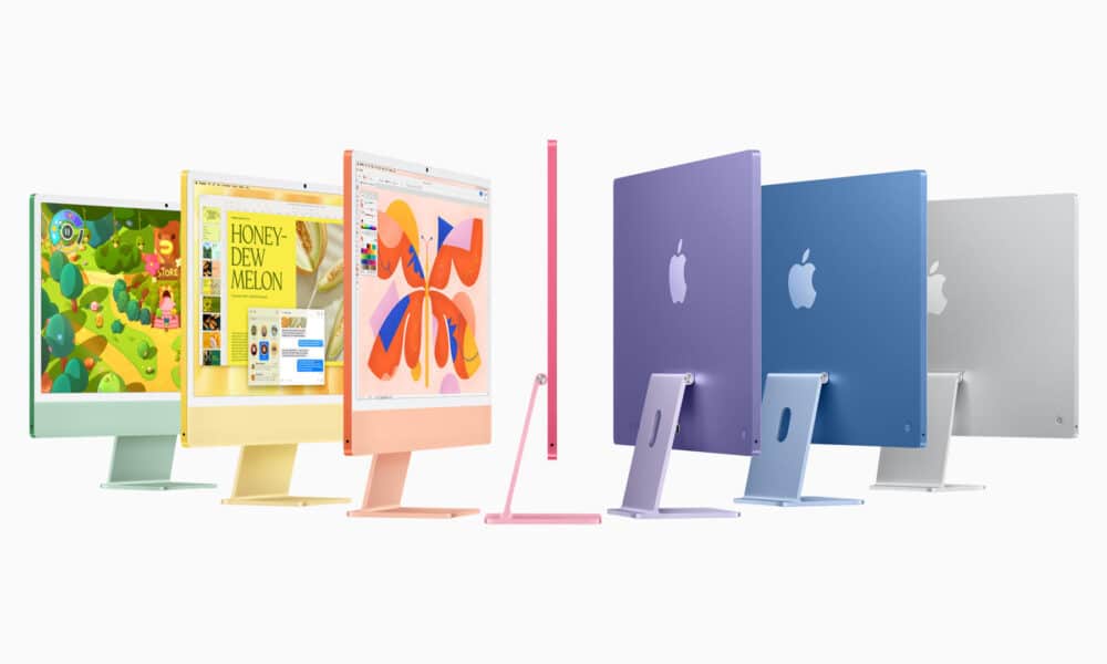 Fotografía sin fecha cedida por Apple donde se ven los nuevos iMac con un chip M4 en diferentes colores. EFE/Apple /SOLO USO EDITORIAL /NO VENTAS /SOLO DISPONIBLE PARA ILUSTRAR LA NOTICIA QUE ACOMPAÑA /CRÉDITO OBLIGATORIO