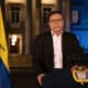 Fotografía cedida por la Presidencia de Colombia del mandatario colombiano, Gustavo Petro, durante una alocución televisada en Bogotá (Colombia). EFE/ Presidencia de Colombia