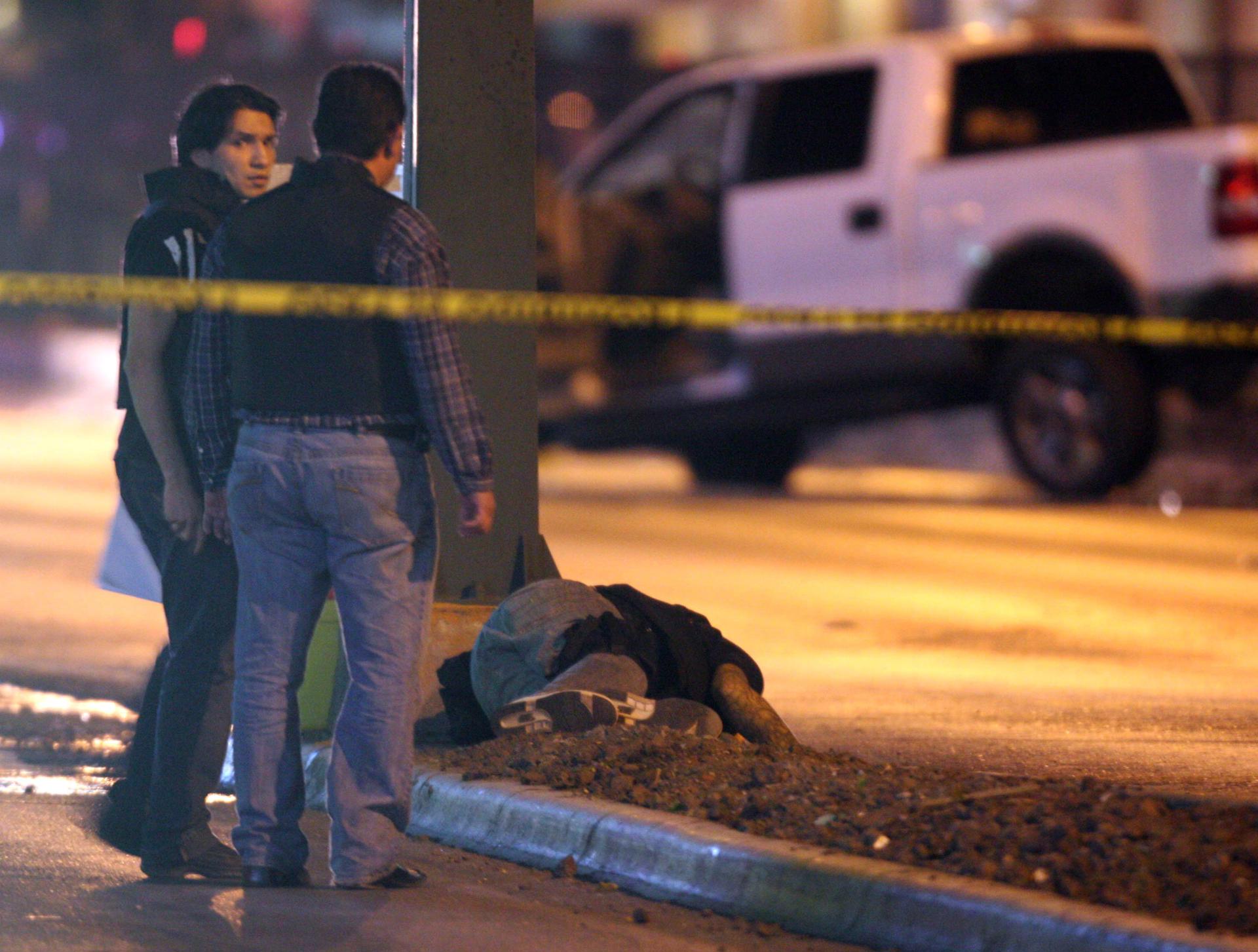 Imagen de achivo de la zona en la que se dio un intenso tiroteoen la norteña ciudad de Monterrey en el estado mexicano de Nuevo León. EFE/Juan Cedillo