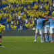 Los jugadores del Celta celebran la victoria ante la UD Las Palmas al término del encuentro de la jornada 9 de LaLiga que UD Las Palmas y Celta de Vigo disputaro en el estadio de Gran Canaria. EFE/Angel Medina G.