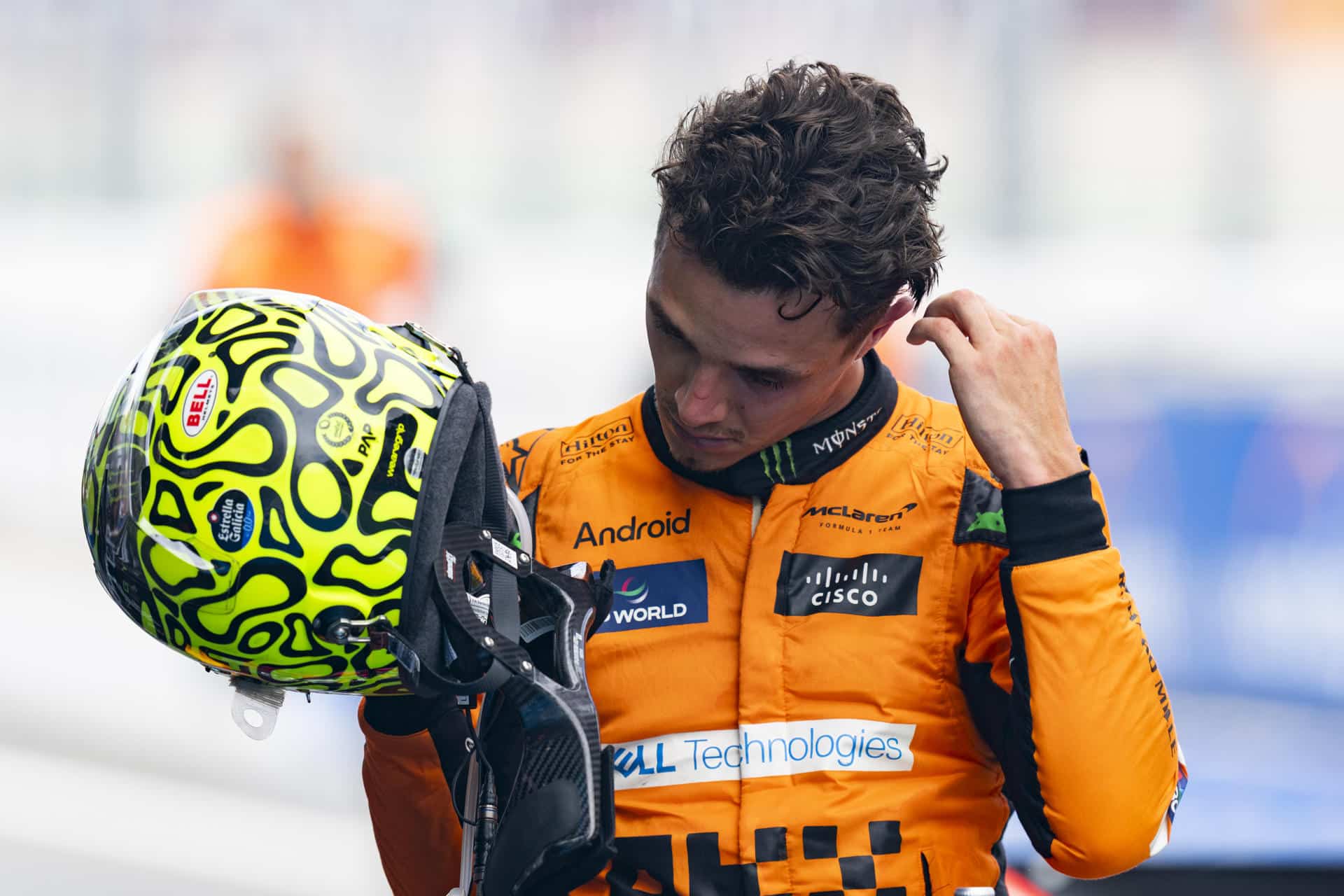 El piloto británico Lando Norris, de McLaren, en una imagen de archivo. EFE/ Siu Wu