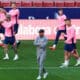 Simeone, en el entrenamiento de este sábado. EFE/Sergio Pérez