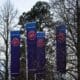 Banderas a la entrada de la sede la UEFA en Nyon. EFE/EPA/JEAN-CHRISTOPHE BOTT