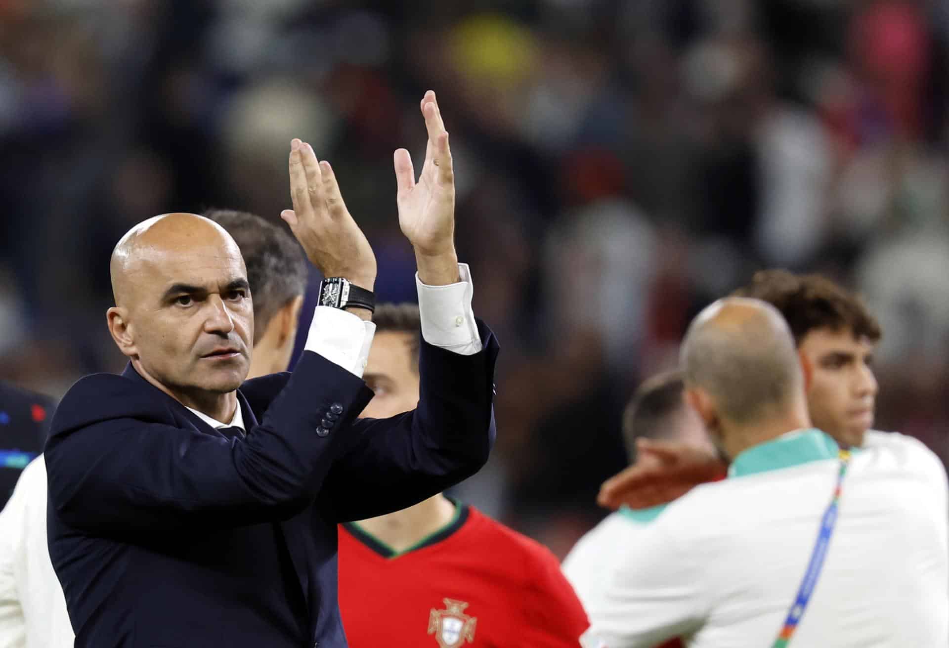 El seleccionador de fútbol de Portugal, el español Roberto Martínez. EFE/EPA/ROBERT GHEMENT