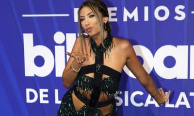 La cantante estadounidense de origen colombiano Valentina Mami posa en la alfombra azul de los premios Billboard de la Música Latina, este jueves en el Jackie Gleason Theatre, en Miami Beach (Estados Unidos). EFE/ Marlon Pacheco