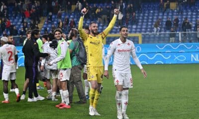 De Gea festeja el triunfo. EFE/EPA/LUCA ZENNARO