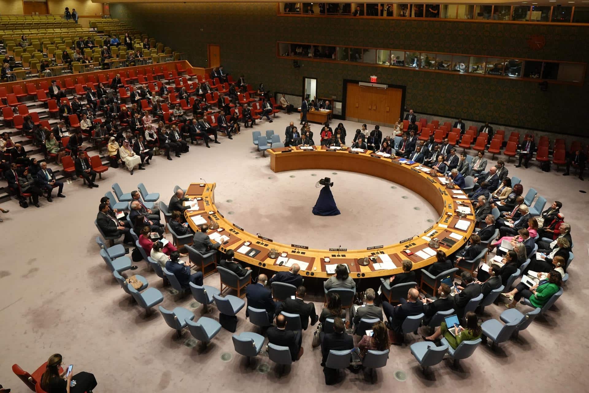 Fotografía de archivo de una reunión del Consejo de Seguridad de la ONU en Nueva York(EE.UU.). EFE/EPA/STEPHANI SPINDEL