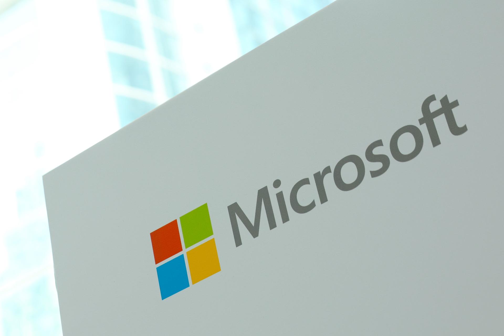 Fotografía de archivo del logo de Microsoft. EFE/EPA/FAZRY ISMAIL