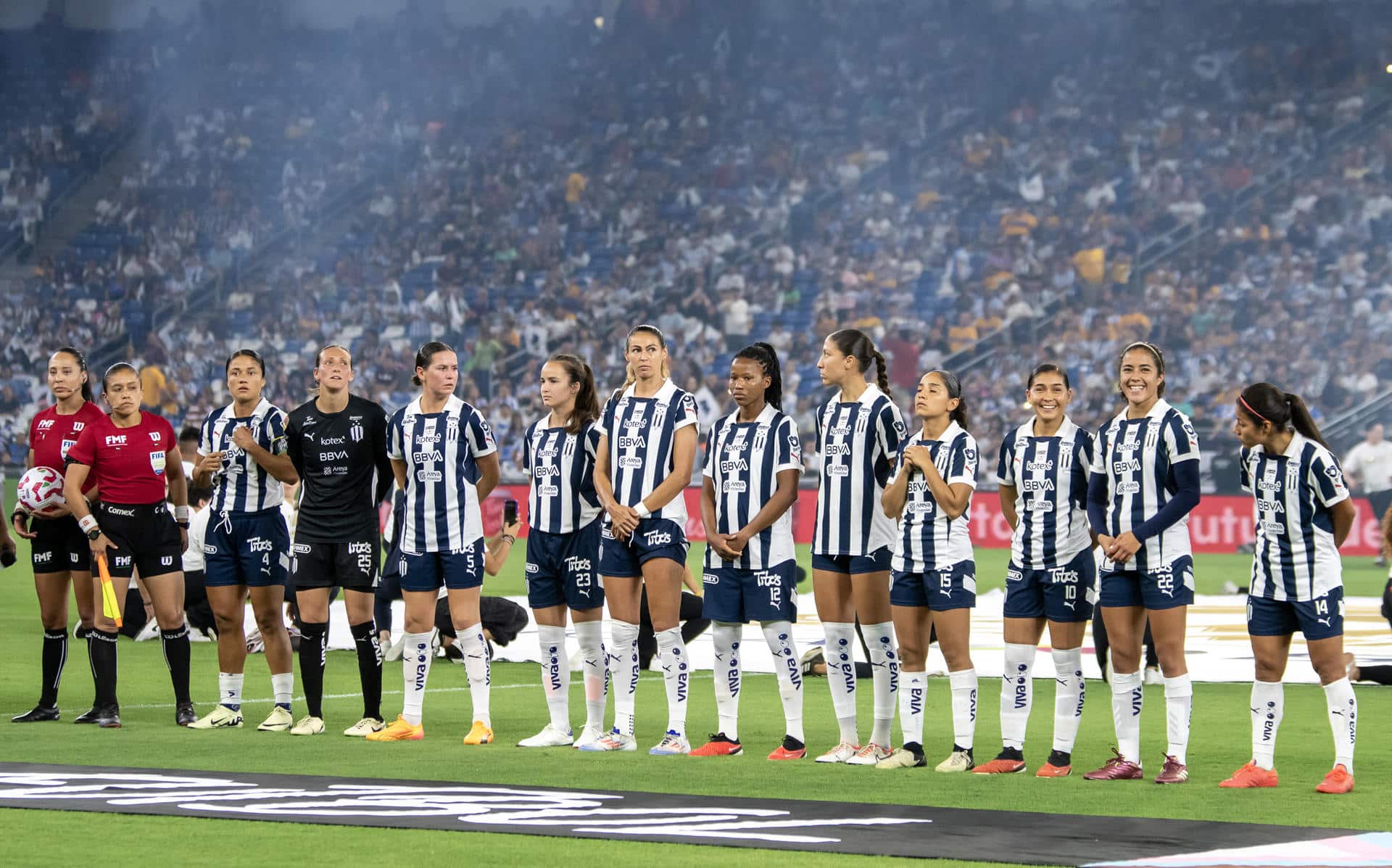 Imagen de archivo de jugadoras del equipo de Monterrey. EFE/ Miguel Sierra