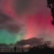 Imagen del efecto causado por la aurora boreal cerca de Ringsted, Dinamarca. EFE/EPA/Mads Claus Rasmussen