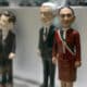 Figura en miniatura de la presidenta de México Claudia Sheinbaum, que se expone este lunes en la instalaciones del Museo de Historia Mexicana en la ciudad de Monterrey (México). EFE/Miguel Sierra