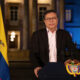 Fotografía de archivo cedida del mandatario colombiano, Gustavo Petro, durante una alocución televisada en Bogotá (Colombia). EFE/ Presidencia de Colombia