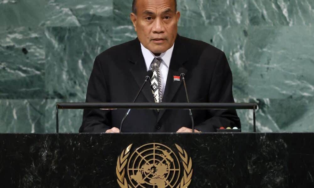 Fotografia de archivo del presidente de Kiribati, Taneti Maamau. 
EFE/EPA/JASON SZENES