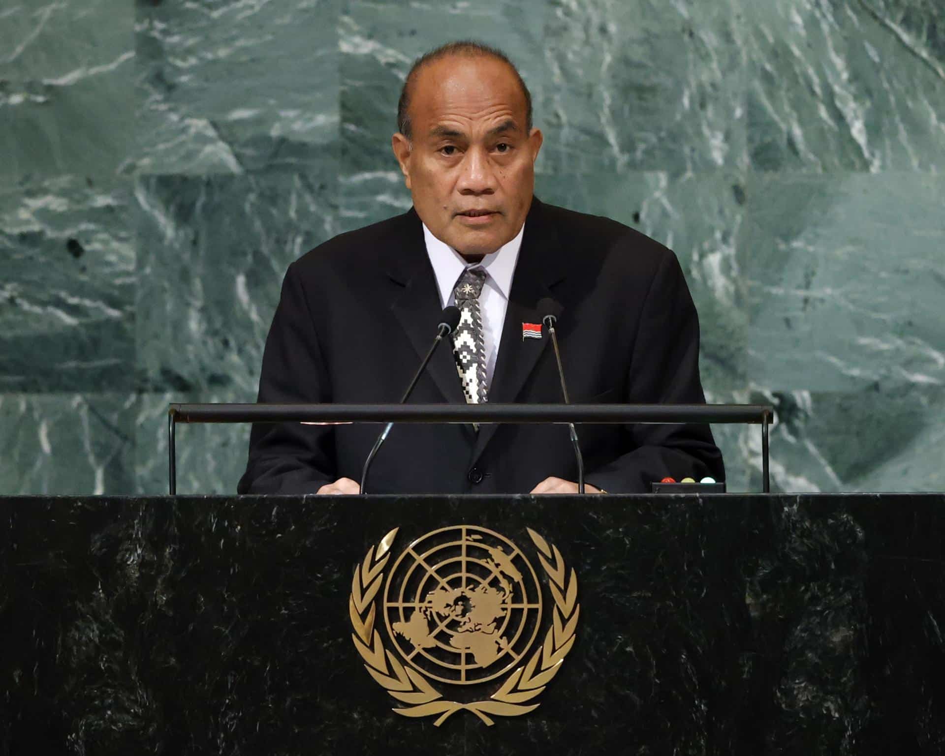 Fotografia de archivo del presidente de Kiribati, Taneti Maamau. 
EFE/EPA/JASON SZENES