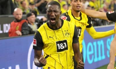 Serhou Guirassy celebra el 2-1. EFE/EPA/FRIEDEMANN VOGEL.