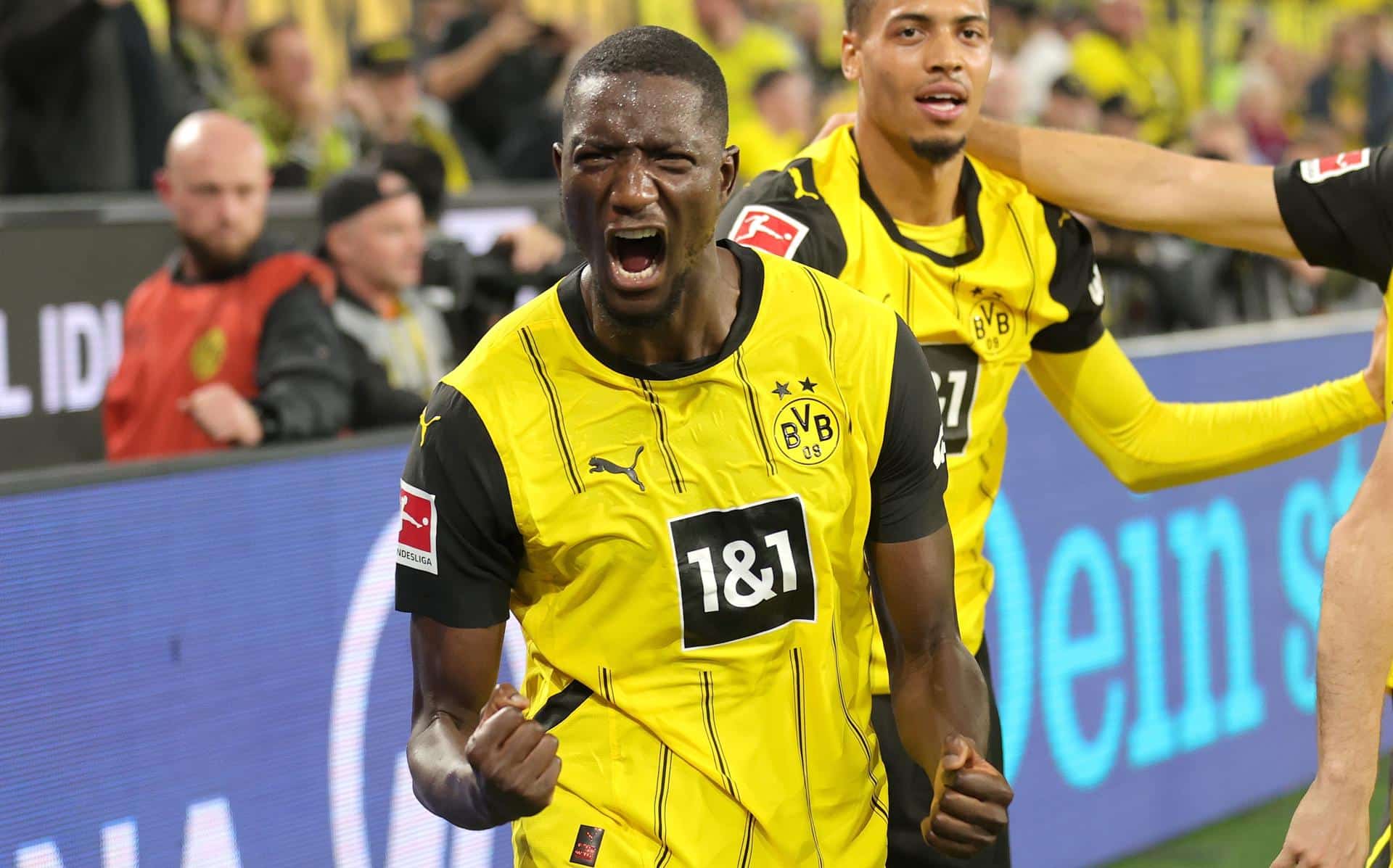 Serhou Guirassy celebra el 2-1. EFE/EPA/FRIEDEMANN VOGEL.