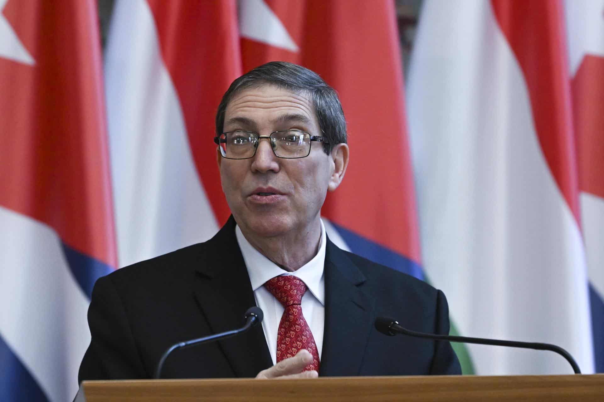 Fotografía de archivo del canciller cubano, Bruno Rodríguez Parrilla. EFE/Szilard Koszticsak