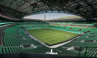 Render del proyecto para el Estadio José Alvalade de Lisboa, donde juega el Sporting de Portugal, que tendrá el sello del arquitecto español Mark Fenwick.EFE/Cedida por el Estudio de Mark Fenwick