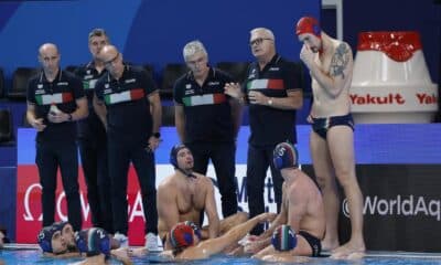 El equipo italiano de waterpolo en una foto de archivo. EFE/EPA/MOHAMED MESSARA 41276