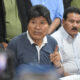 Fotografía de archivo del expresidente Evo Morales (2006-2019) en una rueda de prensa el 4 de octubre de 2024, en Cochabamba (Bolivia). EFE/Jorge Abrego