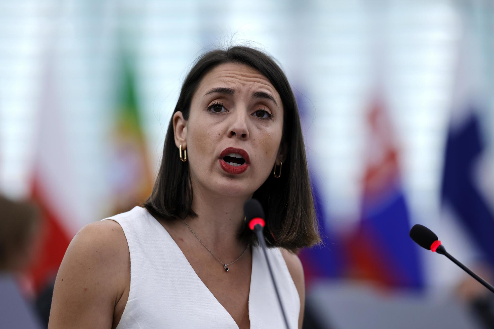 Fotografía de archivo de la eurodiputada de Podemos, Irene Montero. EFE/EPA/RONALD WITTEK