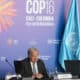 El secretario general de la ONU, António Guterres, habla durante una rueda de prensa este miércoles en Cali (Colombia), donde se celebra la Conferencia de las Naciones Unidas sobre Biodiversidad (COP16). EFE/ Ernesto Guzmán Jr.