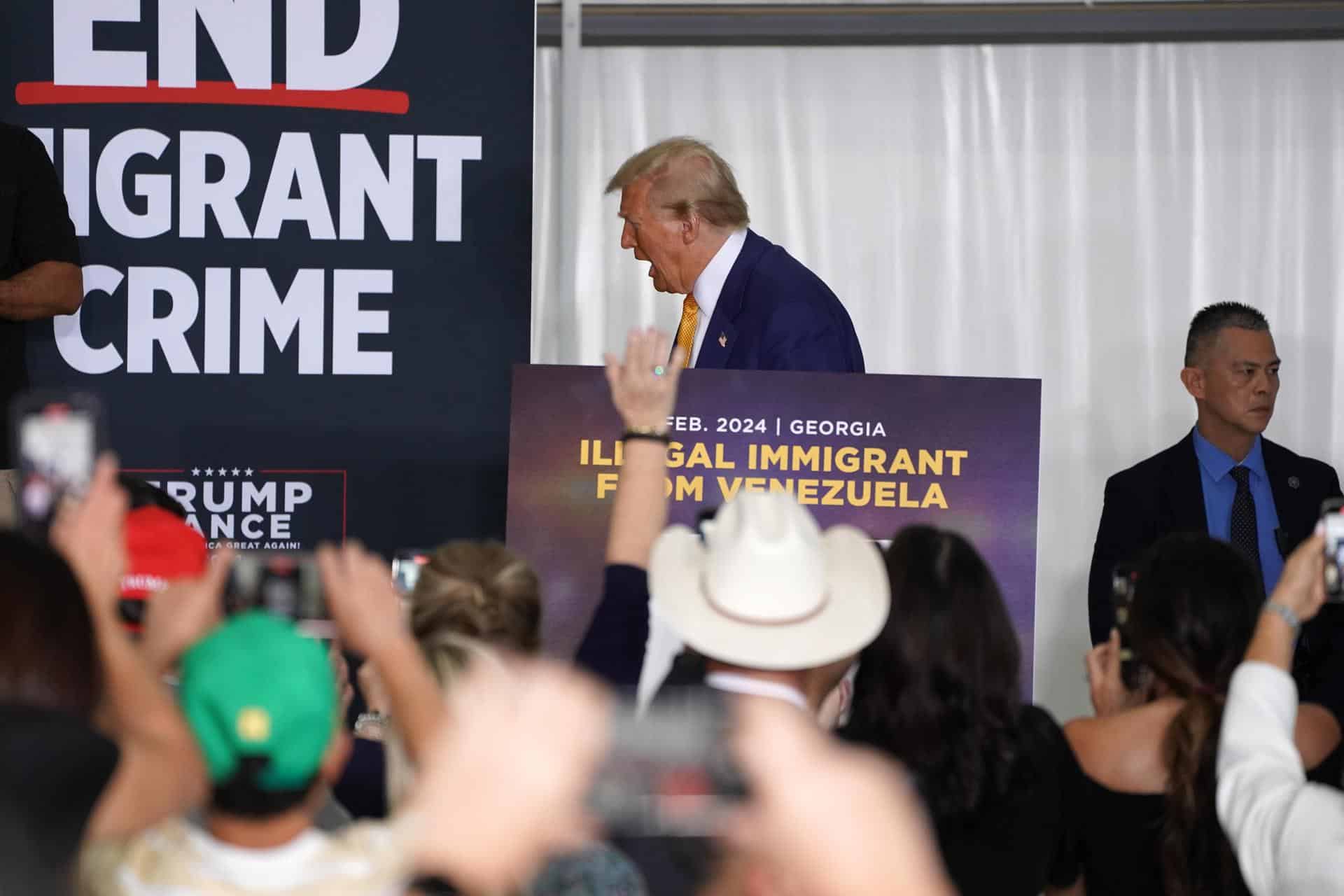 El candidato presidencial republicano, el expresidente Donald Trump (2017-2021) en Austin, Texas, EE.UU. el 25 de octubre de 2024. EFE/DUSTIN SAFRANEK