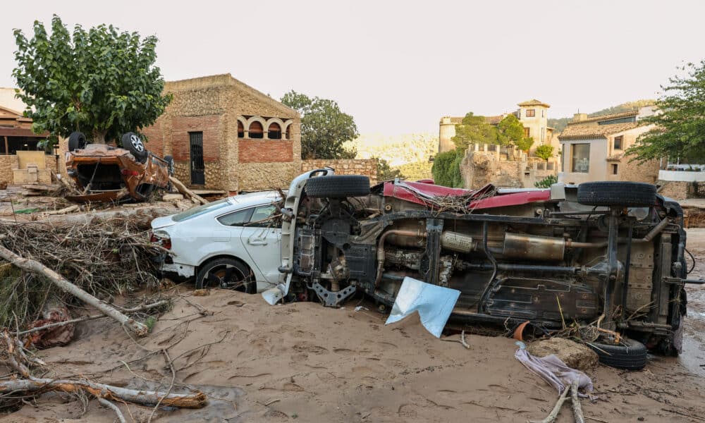 Destrozos causados por la dana en Letur (Albacete), este jueves. EFE/ Ismael Herrero