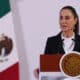 La presidenta de México, Claudia Sheinbaum, habla durante su conferencia de prensa matutina este jueves, en el Palacio Nacional de la Ciudad de México (México). EFE/ Mario Guzmán