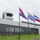 Fotografía cedida por la Presidencia de Uruguay de la inauguración del aeropuerto Internacional de Melo este martes, en Melo (Uruguay). EFE/ Presidencia de Uruguay