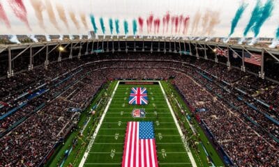 Plano general del Tottenham Hotspur Stadium previo a la disputa de un partido de NFL, en una foto de archivo, EFE/Cedida por NFL UK & Ireland/Solo uso editorial, no ventas.