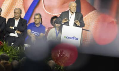 Fotografía del 18 de octubre de 2024 en donde se ve al presidente de Brasil, Luiz Inácio Lula da Silva, en un acto en la ciudad de Sao Paulo (Brasil). EFE/ Isaac Fontana