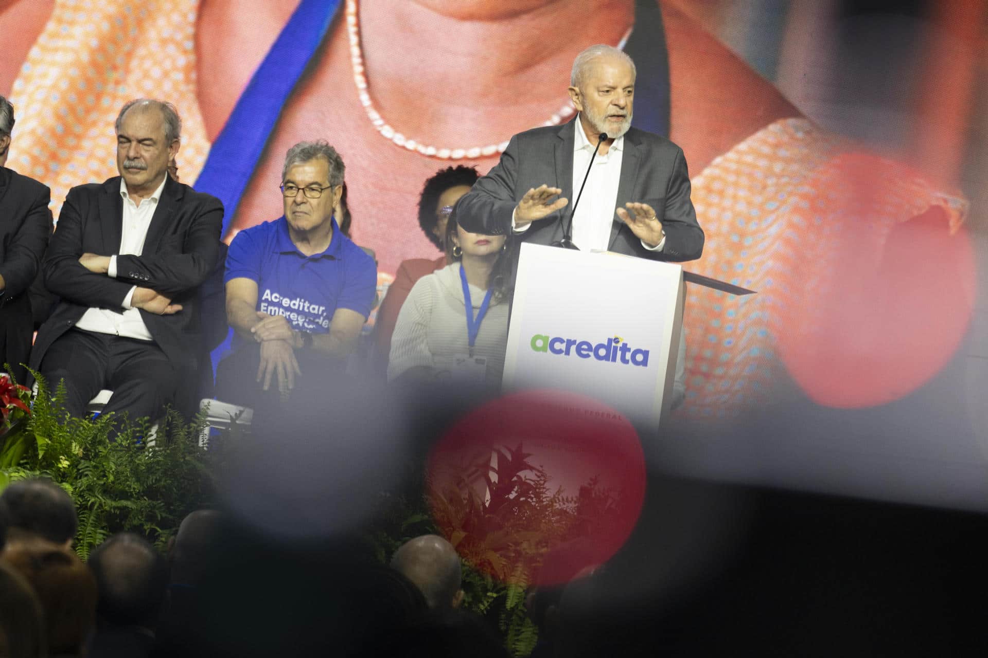 Fotografía del 18 de octubre de 2024 en donde se ve al presidente de Brasil, Luiz Inácio Lula da Silva, en un acto en la ciudad de Sao Paulo (Brasil). EFE/ Isaac Fontana