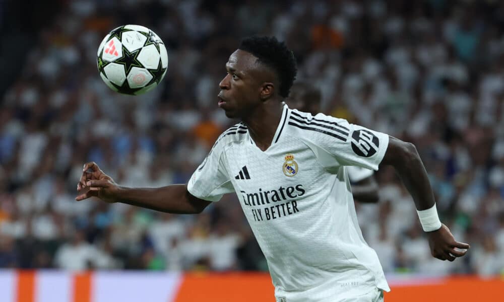 Vinicius Junior, en un partido de esta temporada de la Liga de Campeones. EFE / Kiko Huesca.