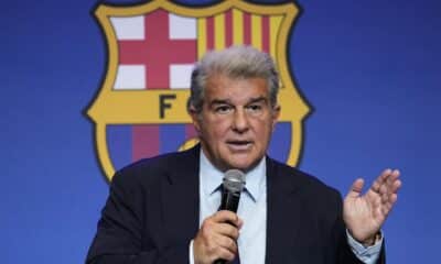 El presidente del FC Barcelona, Joan Laporta, en una foto de archivo. EFE/ Alejandro García