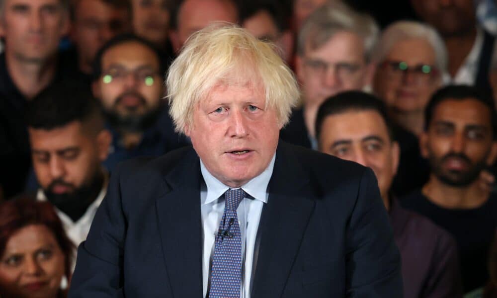 Imagen de Archivo del exprimer ministro británico conservador Boris Johnson.
EFE/EPA/ANDY RAIN