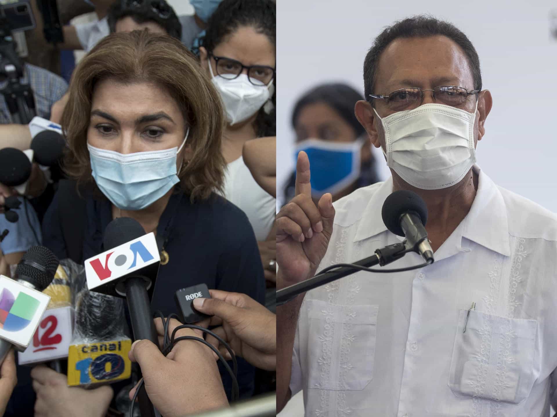 Combo de fotografías de la periodista de Univisión María Lilly Delgado y el pastor Saturnino Cerrato. La ONG humanitaria Colectivo Nicaragua Nunca Más denunció este viernes que bajo el Gobierno de Daniel Ortega han documentado 111 casos de apatridia de facto de nicaragüenses, que es cuando una persona, a pesar de figurar como nacional de un Estado según su legislación, no puede disfrutar de los derechos y la protección asociados a dicha nacionalidad. EFE/ Jorge Torres