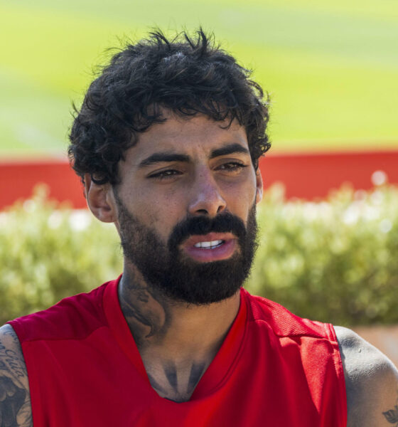 El centrocampista del RCD Mallorca, Samú Costa tras un entrenamiento del equipo en Palma de Mallorca. EFE/Cati Cladera