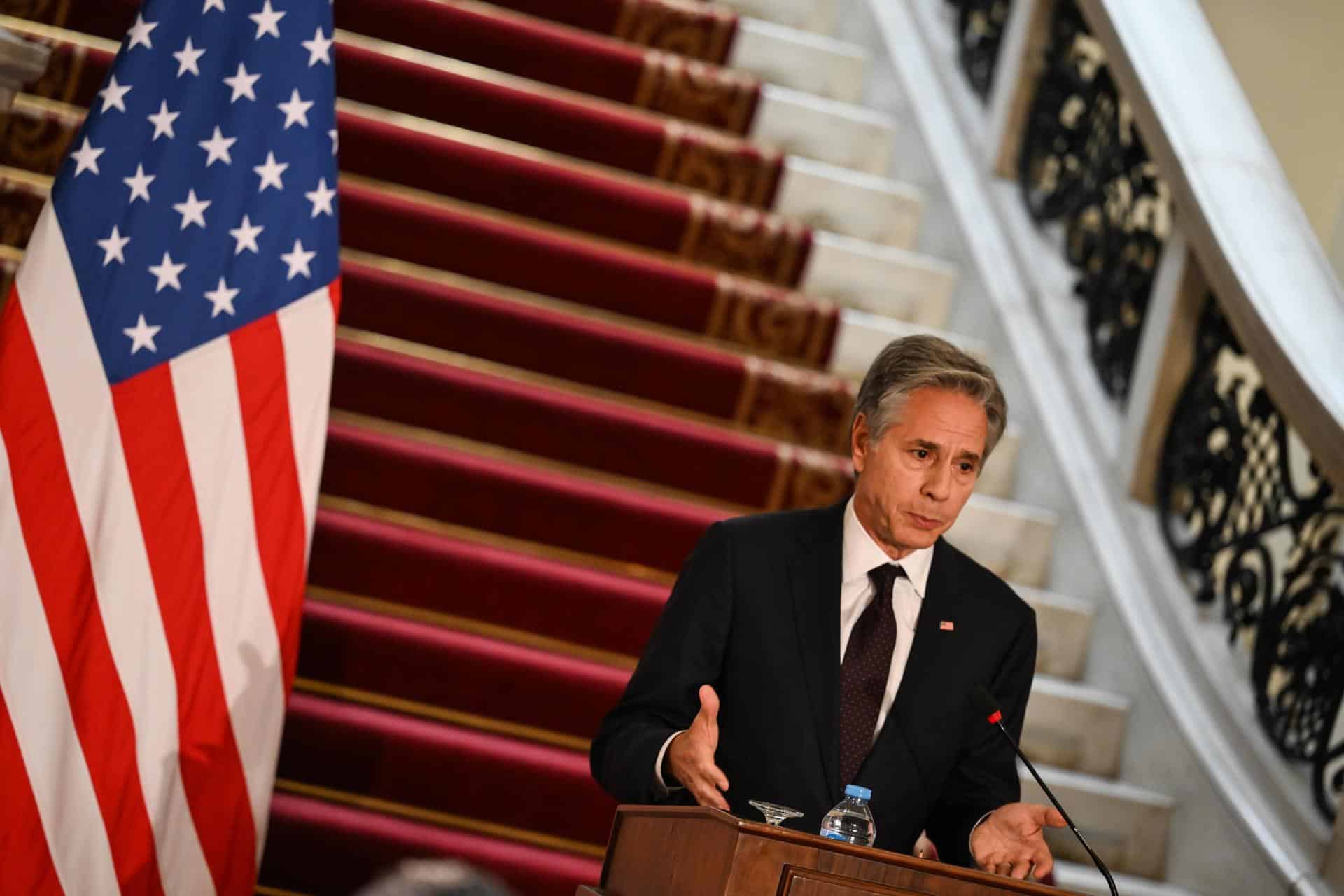 Fotografía del secretario de Estado de Estados Unidos, Antony Blinken. EFE/Mohamen Hossam