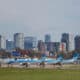 Fotografía que muestra aviones en un área del aeropuerto Jorge Newbery de la ciudad de Buenos Aires (Argentina). EFE/Juan Ignacio Roncoroni