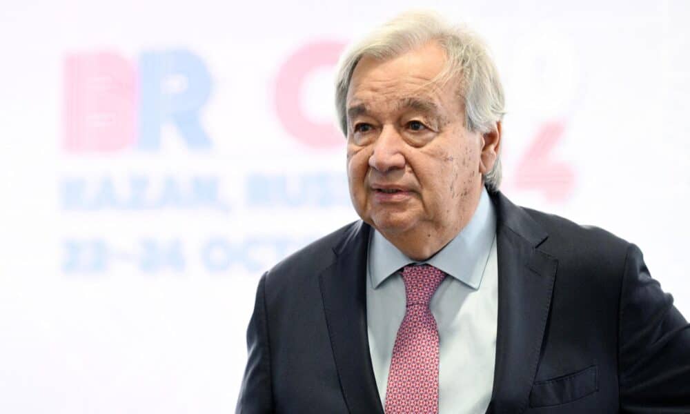 El secretario general de la ONU, António Guterres, este 24 de octubre en Kazan. EFE/EPA/KIRILL ZYKOV / BRICS-RUSSIA2024.RU / HANDOUT HANDOUT EDITORIAL USE ONLY/NO SALES