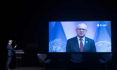 El director general adjunto de la FAO, Mario Lubetkin, participa del II Foro Latinoamericano de Economía Verde que comenzó este martes en São Paulo (Brasil). EFE/ Isaac Fontana