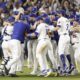 Los Dodgers de Los Ángeles celebran ganar el sexto juego de la Serie de Campeonato de la Liga Nacional de Béisbol de las Grandes Ligas (MLB). EFE/EPA/CAROLINE BREHMAN