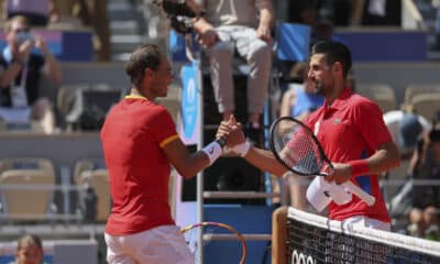 Nadal y Djokovic, en una foto der archivo en los pasados Juegos Olímpicos de París. EFE/ Juanjo Martín