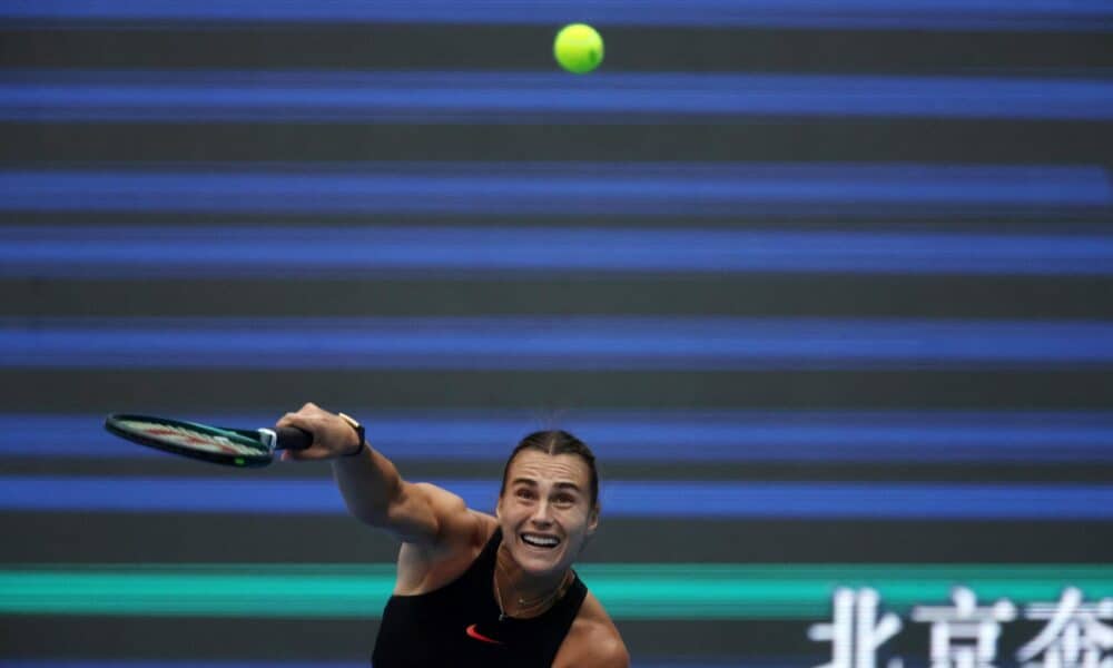 La bielorrusa Aryna Sabalenka, favorita en el torneo de Wuhan (China). EFE/EPA/ANDRES MARTINEZ CASARES