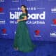 La actriz y modelo colombiana Carmen Villalobos posa en la alfombra azul de los premios Billboard de la Música Latina, este jueves en el Jackie Gleason Theatre, en Miami Beach (Estados Unidos). EFE/ Marlon Pacheco