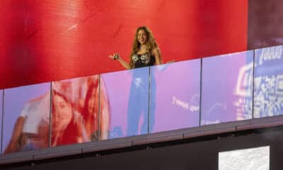 Imagen de archivo de la cantante colombiana Shakira en un concierto gratis en Times Square, Nueva York (EE.UU.). EFE/Ángel Colmenares