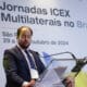 El director general de Internacionalización de la Empresa - ICEX, Pablo Conde, habla durante un foro de inversiones organizado por ICEX España Exportación e Inversiones este miércoles en Sao Paulo (Brasil). EFE/ Sebastiao Moreira