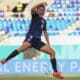 Momo Saruang Ueki Sato celebra su gol, el segundo de Japón ante Zambia en el Mundial Femenino sub-17 en el estadio Olímpico Félix Sánchez en Santo Domingo. EFE/ Orlando Barría