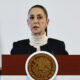 La presidenta de México, Claudia Sheinbaum, habla este martes durante su conferencia de prensa matutina en Palacio Nacional de la Ciudad de México (México). EFE/José Méndez